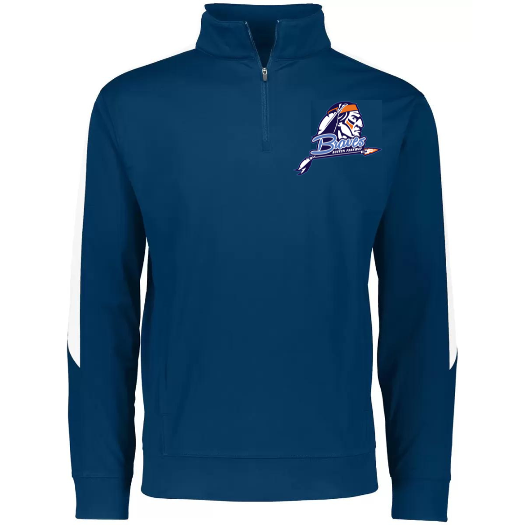 Braves Medalist Pullover 1/4 Zip with front pocket