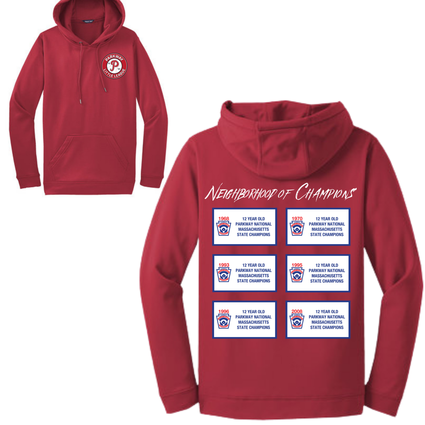 "Neighborhood of Champions" Drifit Hoodie