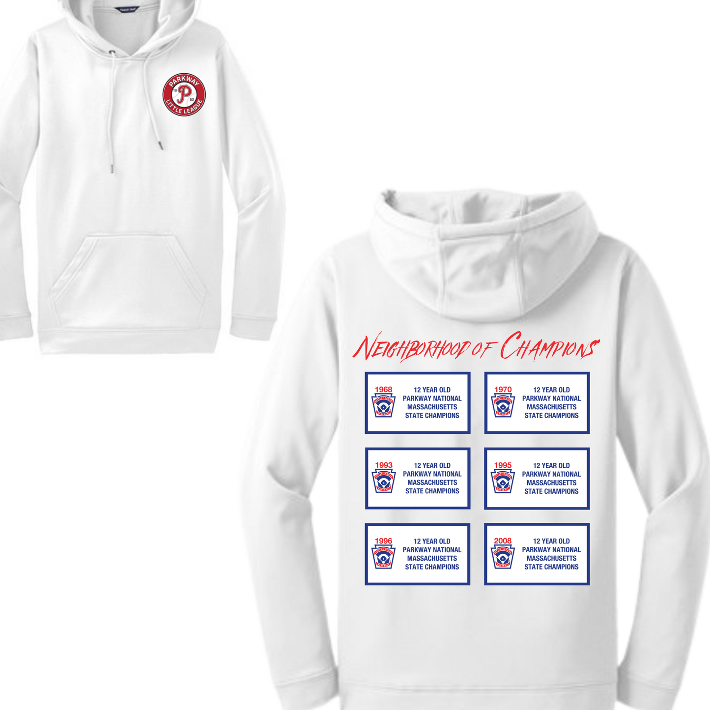 "Neighborhood of Champions" Drifit Hoodie