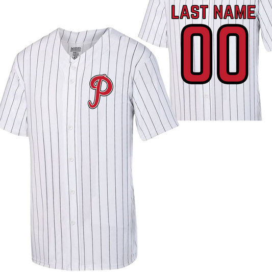 Youth and Adult Pinstripe Full Button Baseball Jerseys * Option to customize