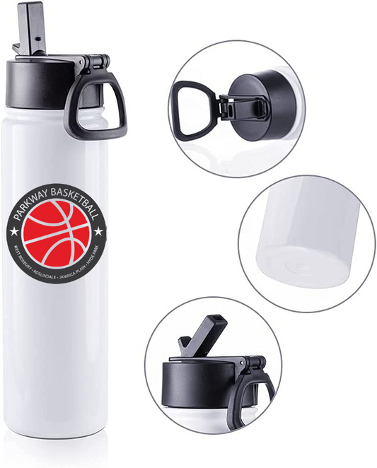 22oz Insulated Parkway Travel Basketball Sports Water Bottle * Option to customize